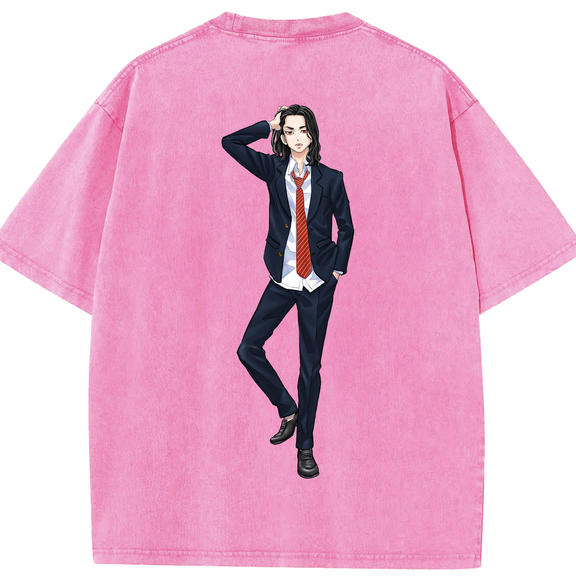 （画像用） 東京リベンジャーズ Tokyo Revengers 綿100% ヴィンテージ風 半袖Tシャツ（背面プリント）